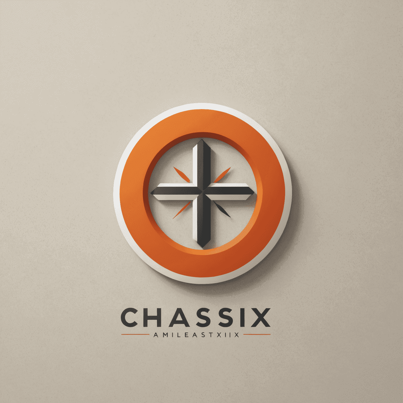 Chassix logo - een modern en strak ontwerp met oranje accenten