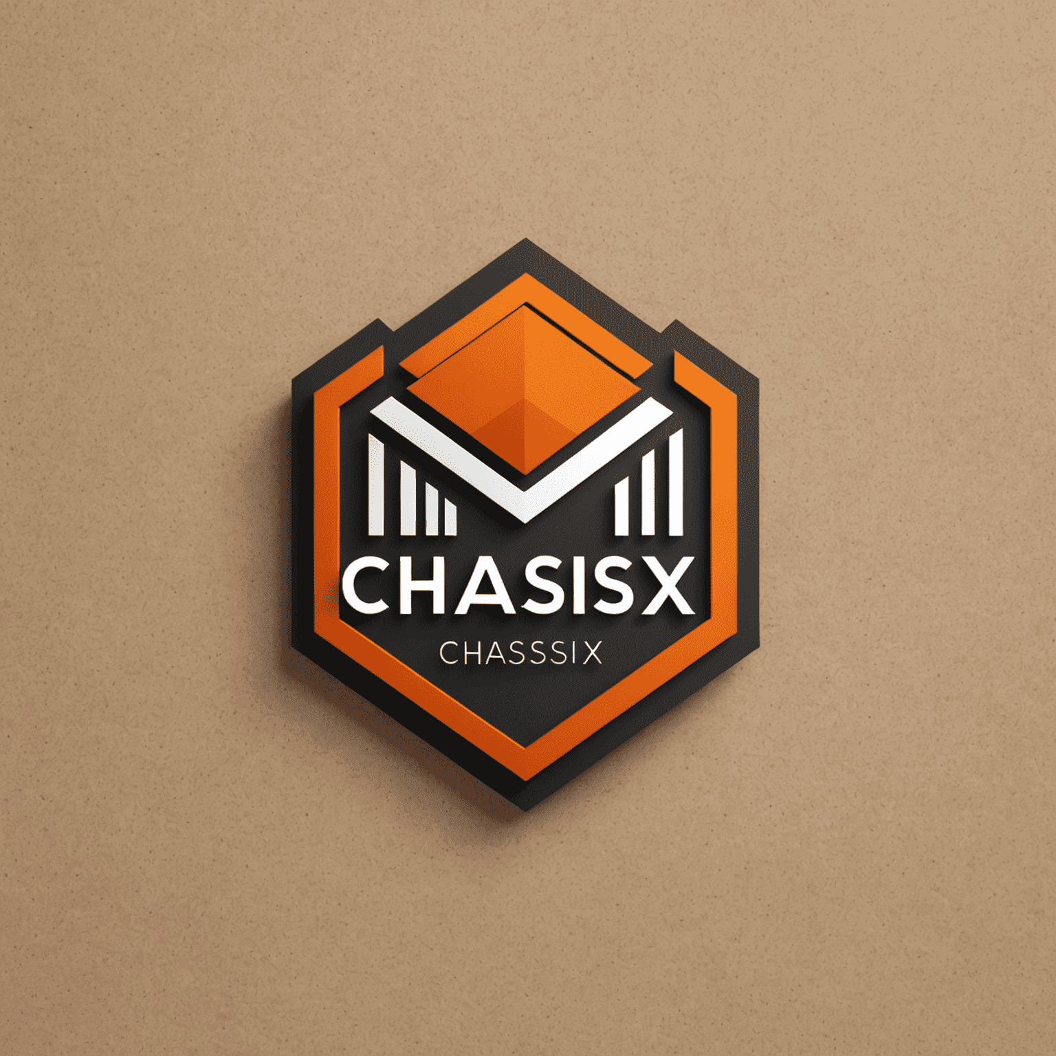 Chassix logo - een modern en strak ontwerp met oranje accenten