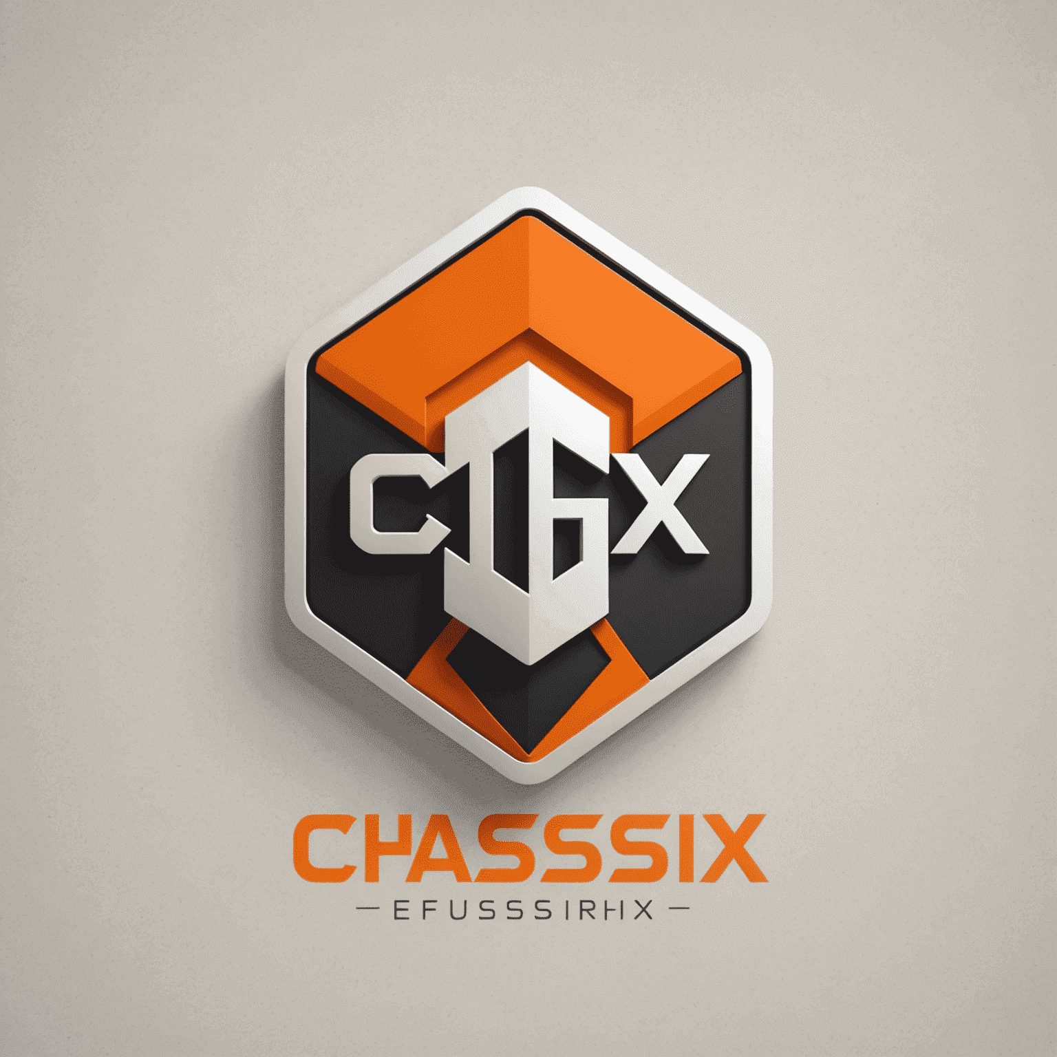 Chassix logo - een modern en strak ontwerp met oranje accenten