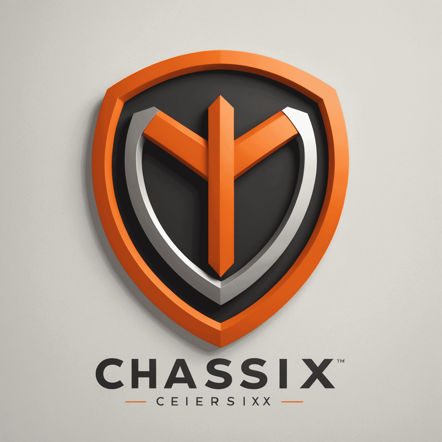 Chassix logo - een modern en strak ontwerp met oranje accenten